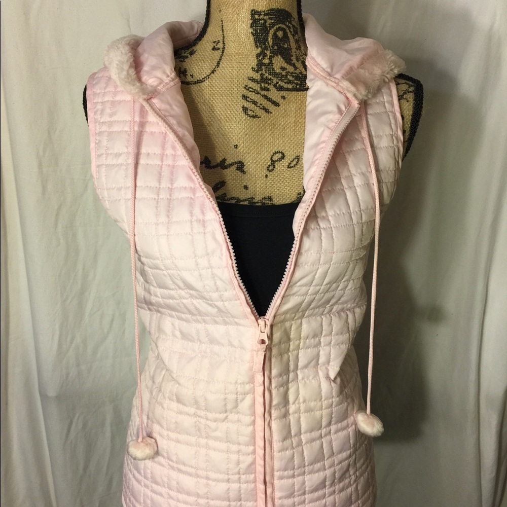 Girls Pink Puffer Jacket - Picture 5 of 5